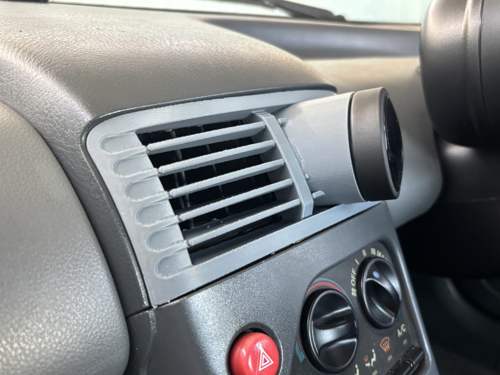 ホンダ ビート PP1 ゲージポッド 52mm 1連 追加メーターホルダー エアコン吹出口部