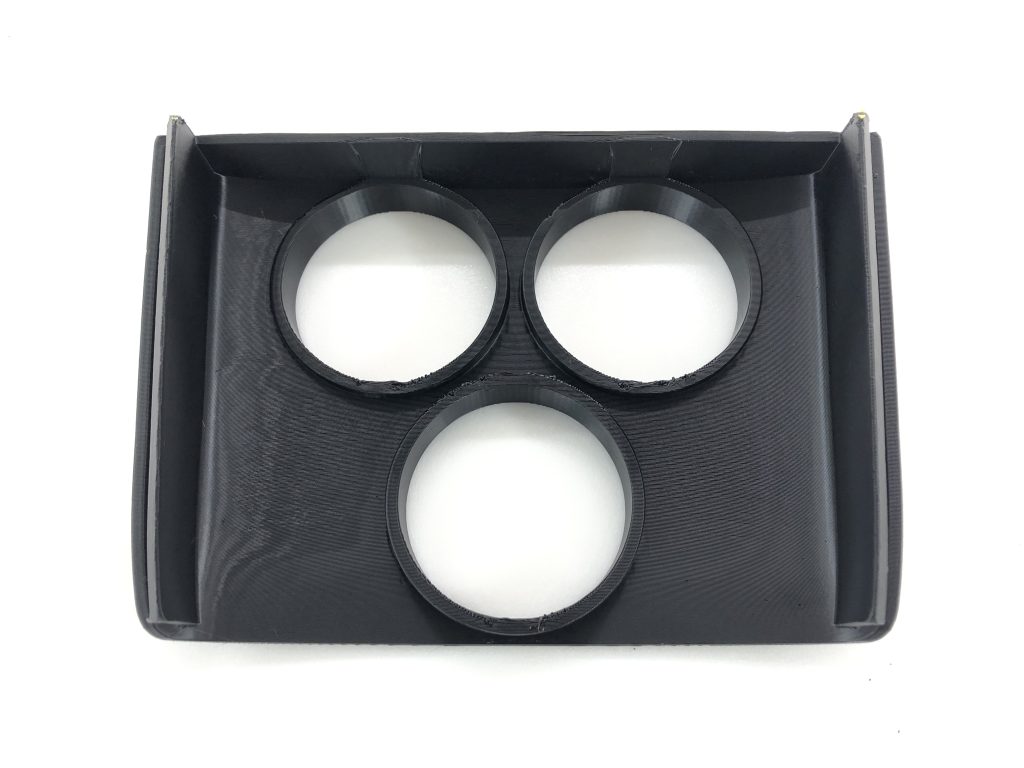 ホンダ ビート PP1 ゲージポッド 52mm 3連 追加メーターホルダー センター オーディオ レス パネル カバー トリム 