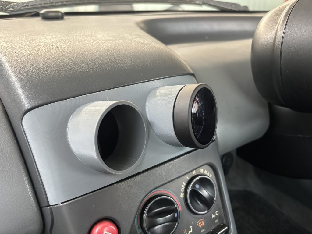 ホンダ ビート PP1 ゲージポッド 52mm 2連 追加メーターホルダー エアコン吹出口部