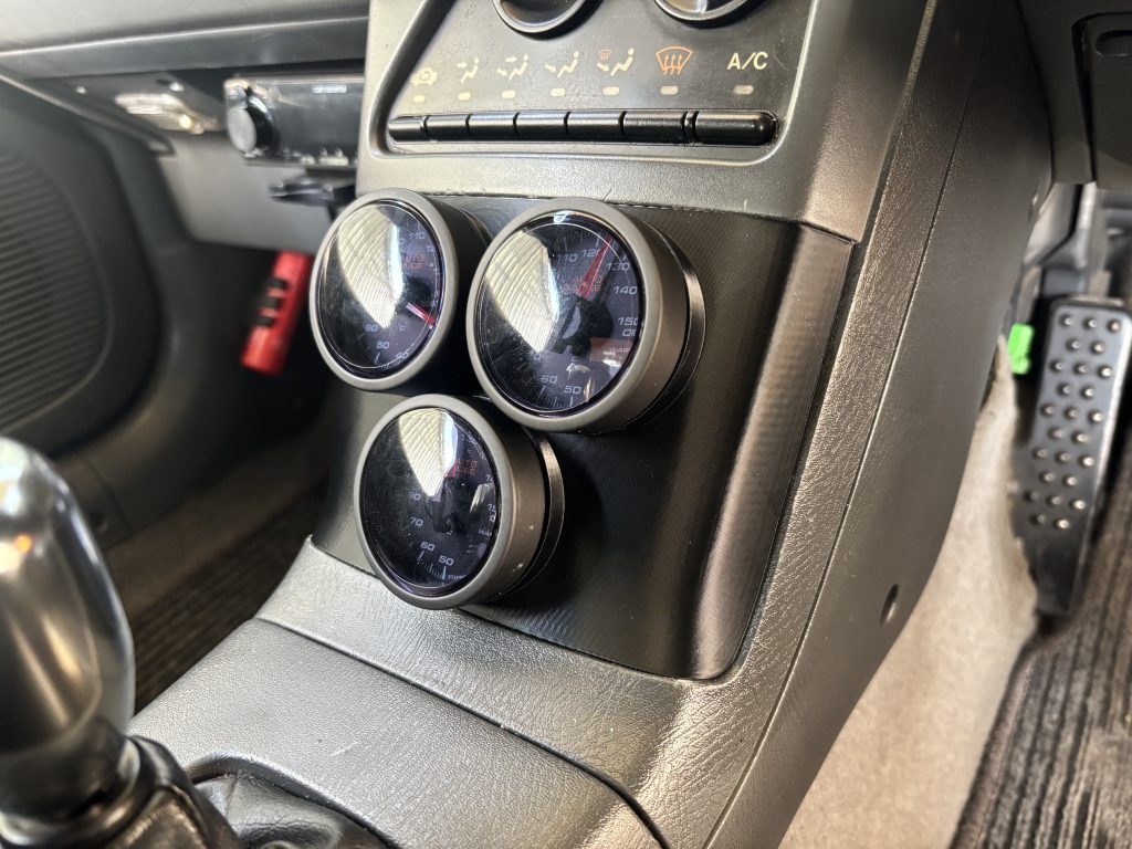 ホンダ ビート PP1 ゲージポッド 52mm 3連 追加メーターホルダー センター オーディオ レス パネル カバー トリム 