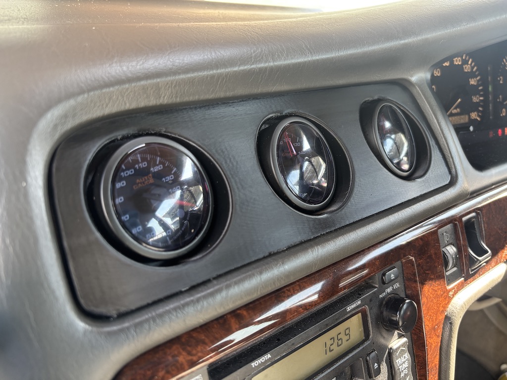 トヨタ マークⅡ JZX100 ゲージポッド 52mm 3連 追加メーターホルダー エアコン吹出口部