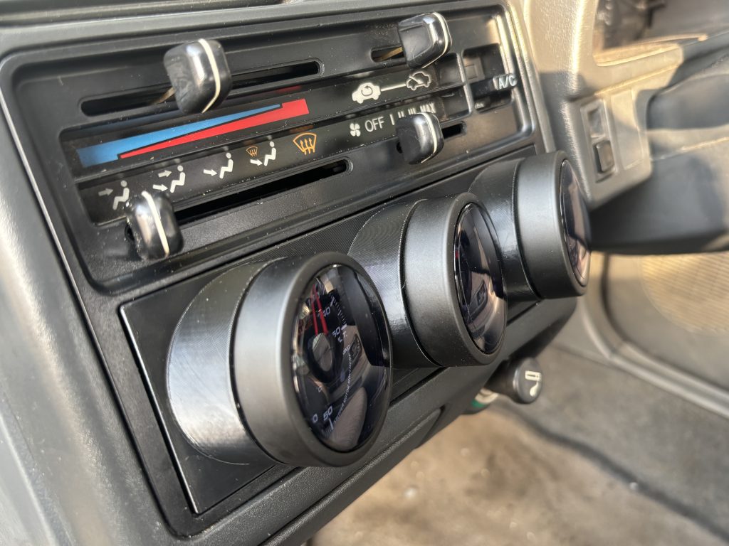 ホンダ トゥデイ JW3 ゲージポッド 52mm 3連 追加メーターホルダー センター オーディオ レス パネル